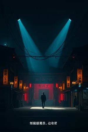 《白瓷镇纪事》竖版海报，窑口前摆放的一排未上釉白瓷坯